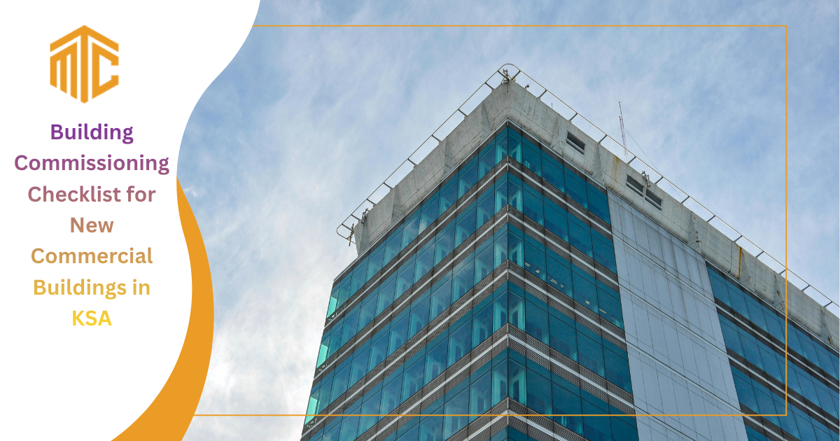 Building Commissioning Checklist for New Commercial Buildings in KSA