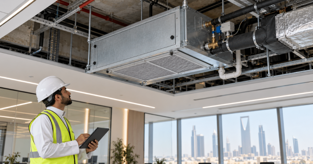 FCU vs AHU Selection Inputs for Saudi Building Projects